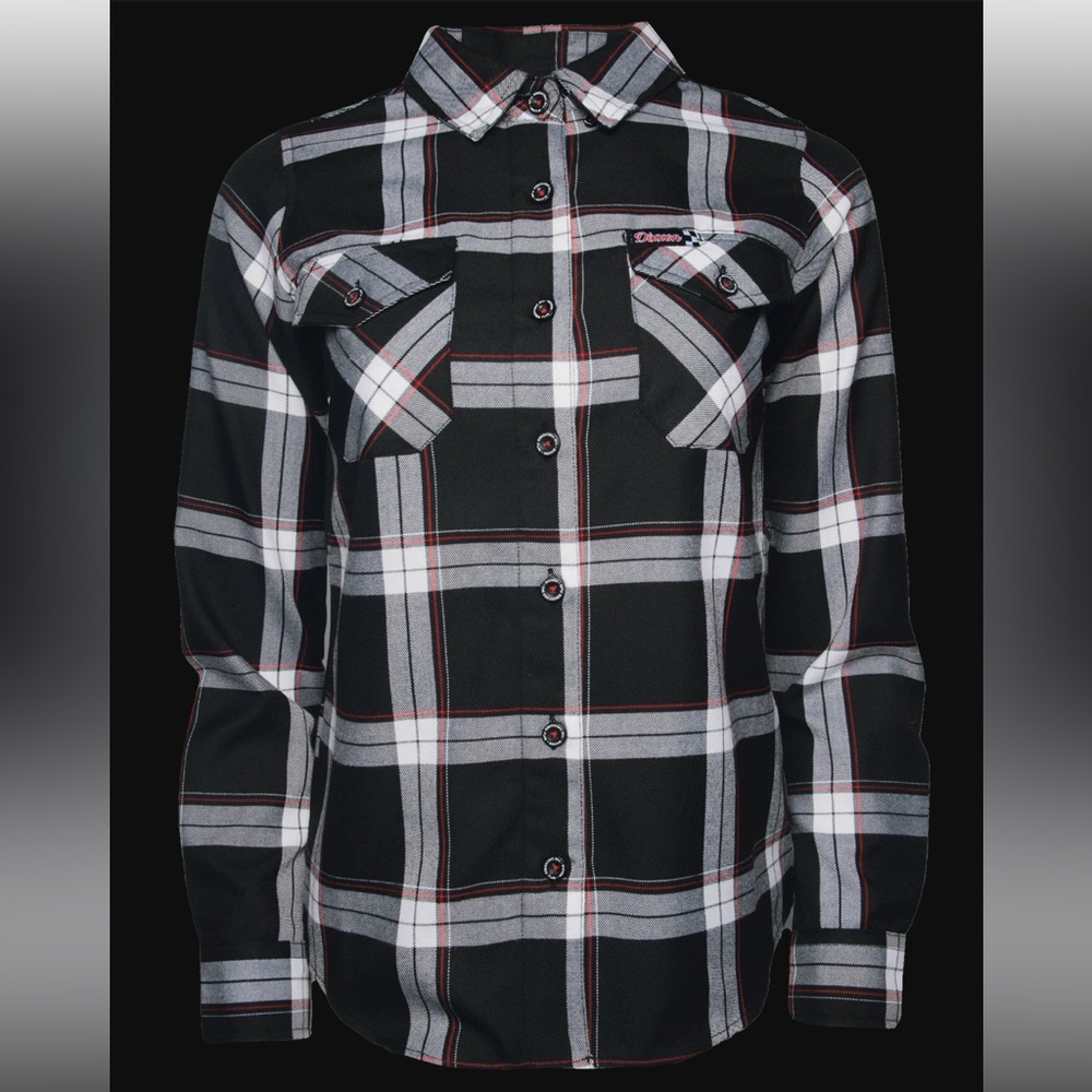 BRAND NEW Dixxon Women’s Checkered Flag Flannel Size Small